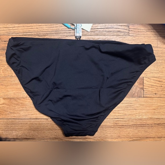 Sea Level Essentials High Leg Mid Rise Bikini Bottoms in Black - Picture 7 of 8
